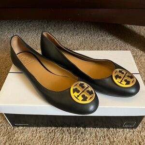 Black Size 6.5 Tory Burch Flats